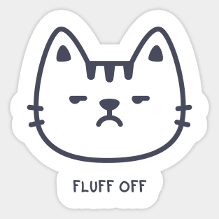 Fluff Off Sticker